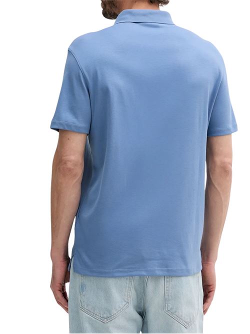 Polo azzurra in cotone Calvin Klein | LV04LB276GCIQ